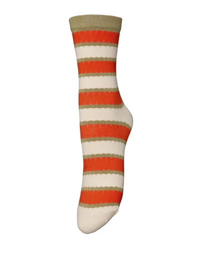 Beck Söndergaard - Scallopia Cotta Socken - Grenadine Red